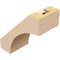 Ekena Millwork 3-inch W x 6-inch D x 6-inch H Westlake Rough Cedar Woodgrain TimberThane Knee Brace, Primed BRCUR03X06X06WTLRCPR - alternate 2